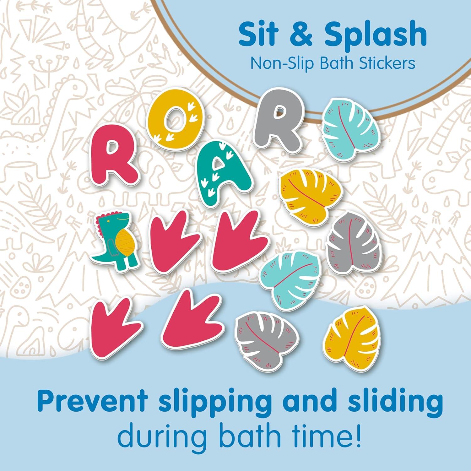 Pegatinas Antideslizantes Dr. Brown's Sit & Splash Dino 15u