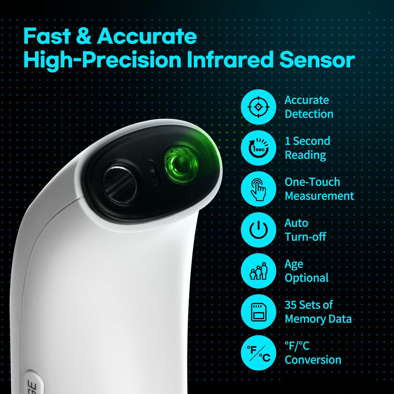 Termómetro Infrarrojo Sin Contacto HubiBaby FC-IR207 LED