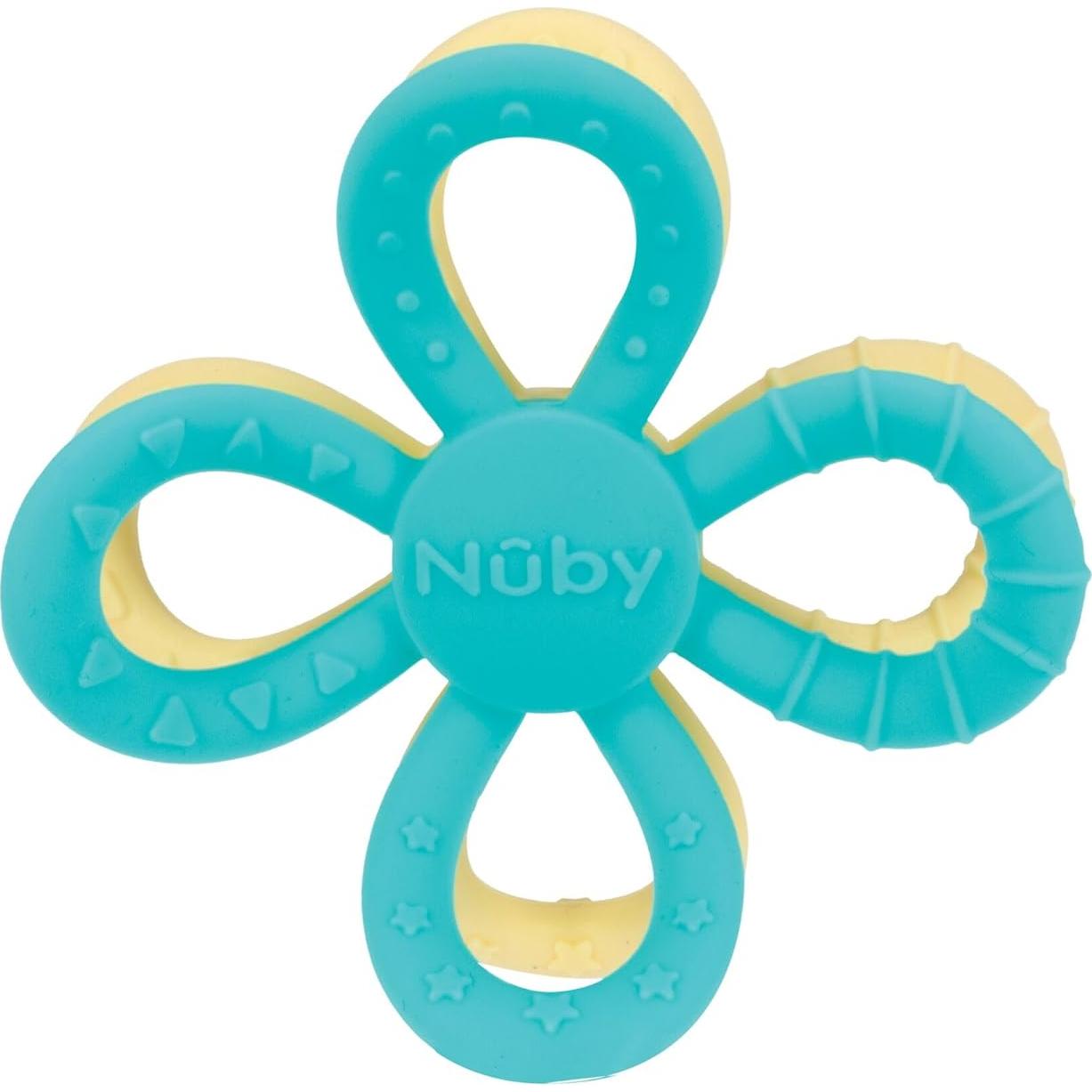 Mordedor Nuby Fun Loops Silicona Suave Flor 3+ Meses