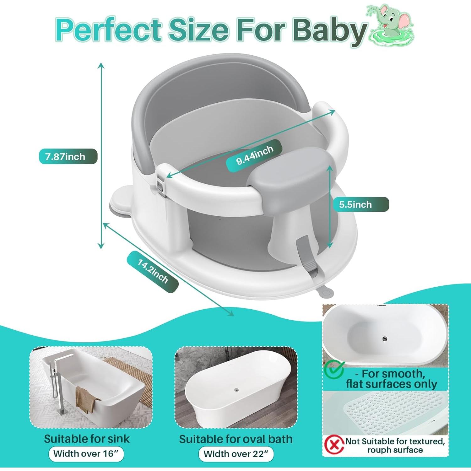 Asiento de Baño Inaya para Bebés 6-24 Meses Antideslizante