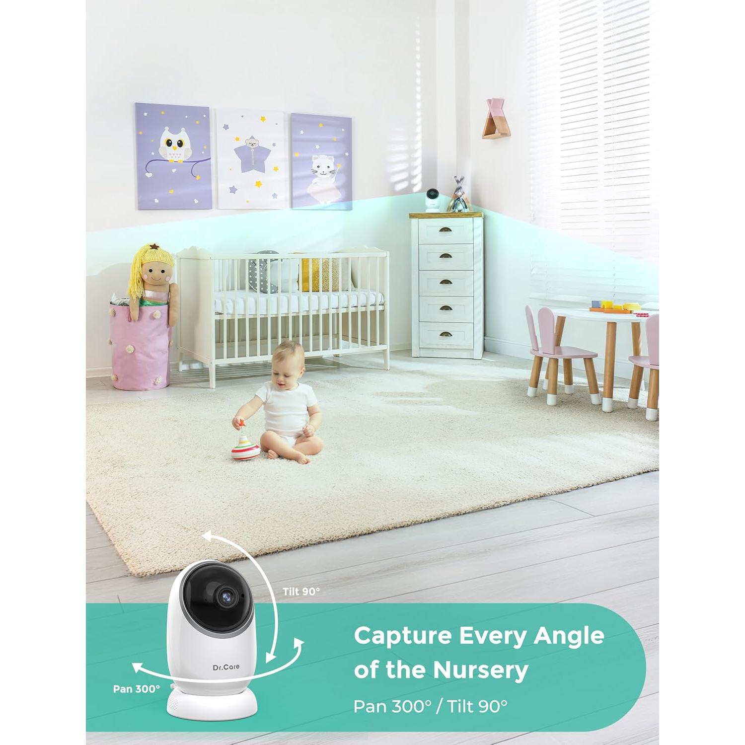 Monitor de Bebé Dr.Care NovaView 5" 1080P Ultra-Baja Radiación