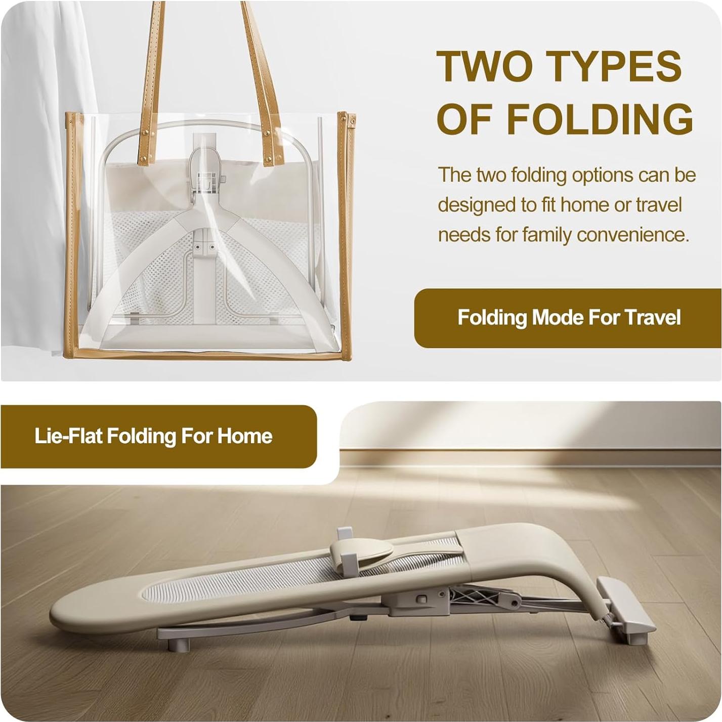 Silla de rebote 3 en 1 Flyboss Khaki Avena - 4 posiciones, 15 kg