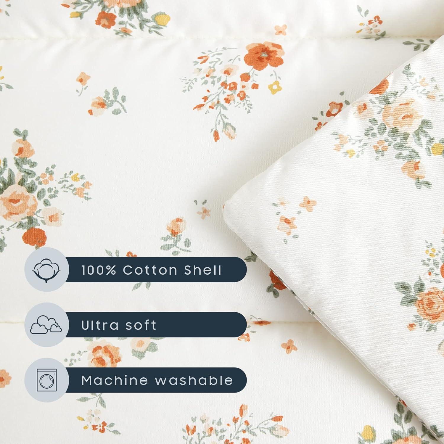 Esteras para Siesta Wake In Cloud 100% Algodón Floral Beige Naranja