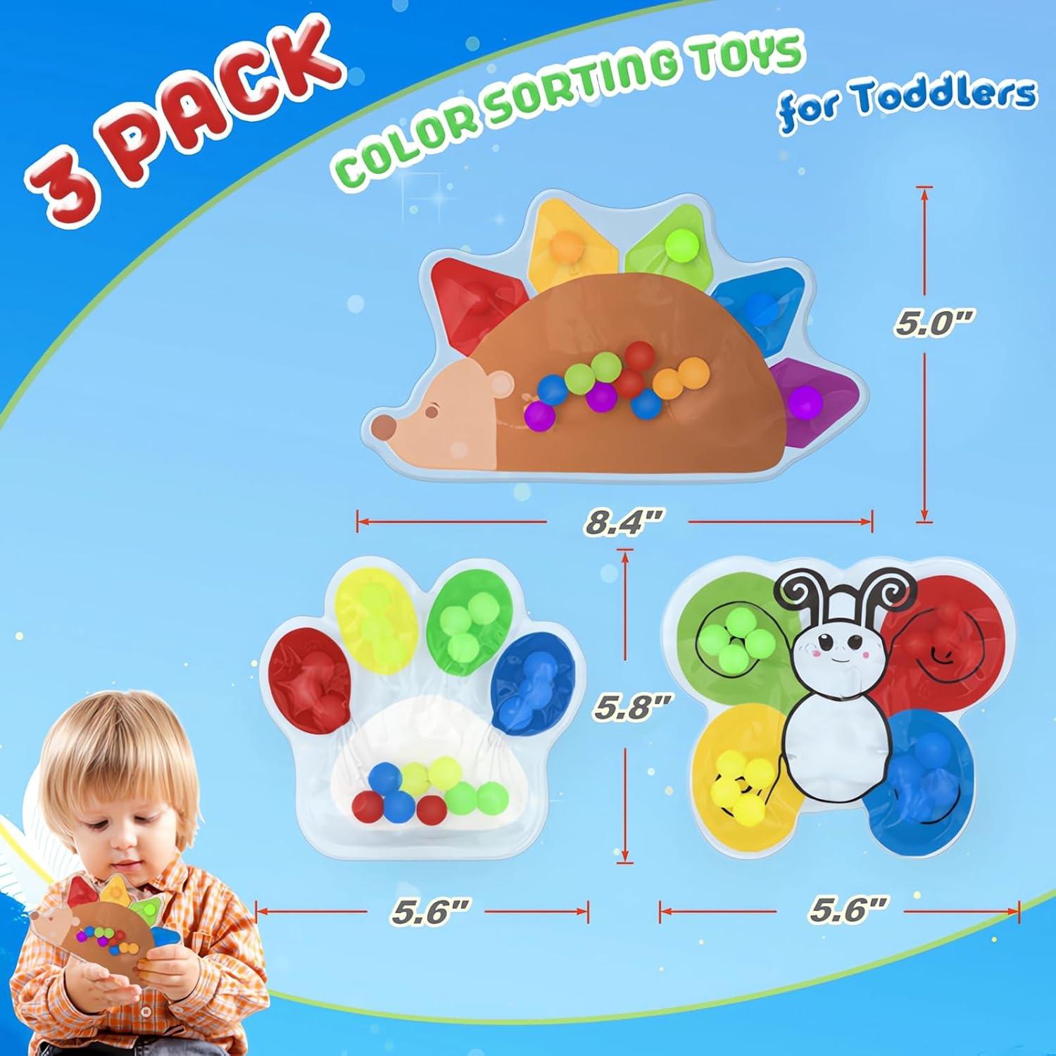 Paquete de 3 Juguetes Sensoriales MYOAK para Niños 3 a 8 Años