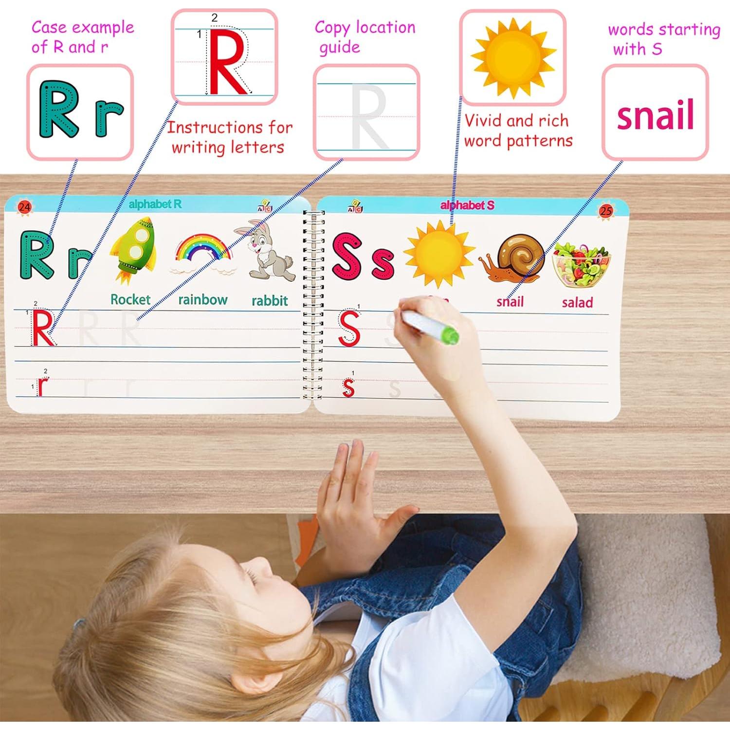 Libro Educativo Preescolar ALIANFLY - Práctica de Escritura Montessori