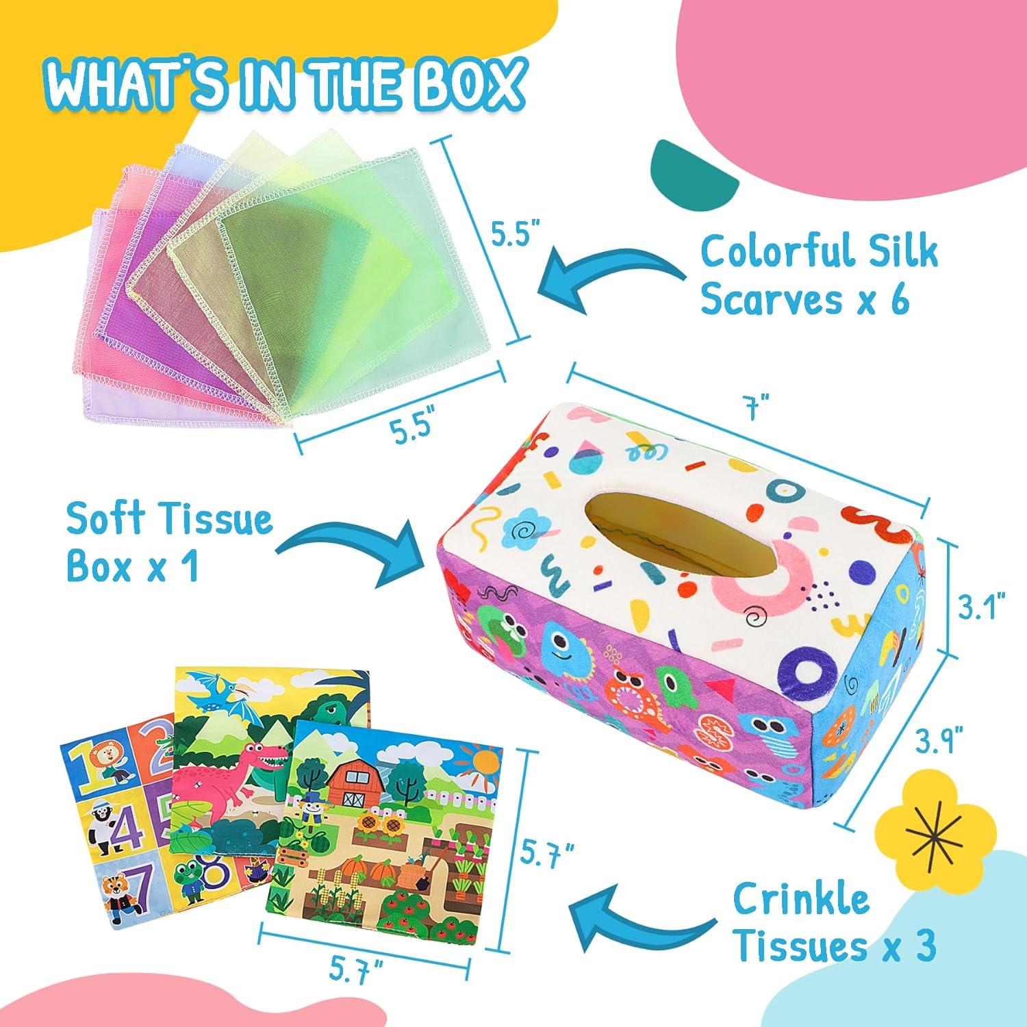 Caja de Tejidos Montessori URMYWO para Bebés 0-1 Año