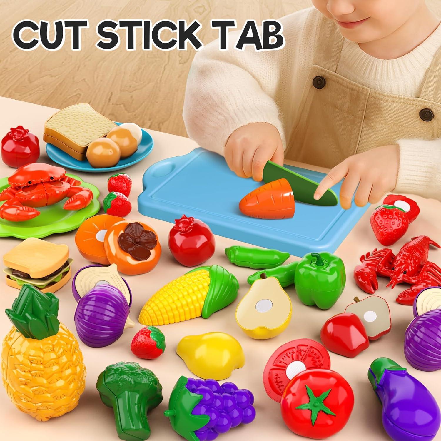 Juego de Cocina para Niños BLmukce 42 Piezas Cortar Comida