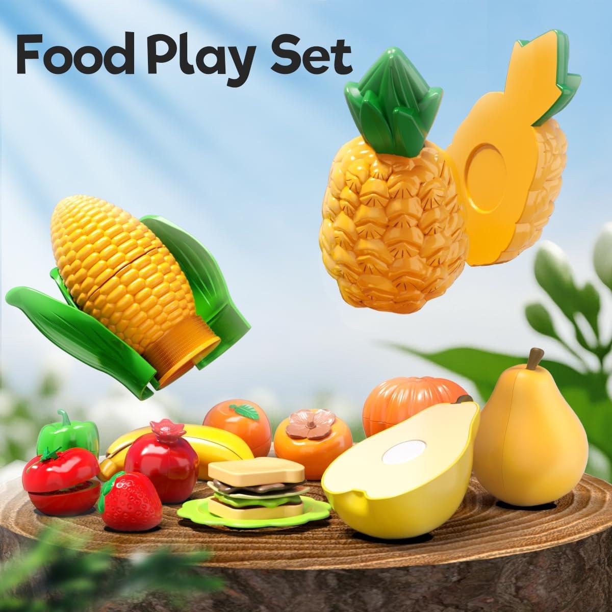 Juego de Cocina para Niños BLmukce 42 Piezas Cortar Comida