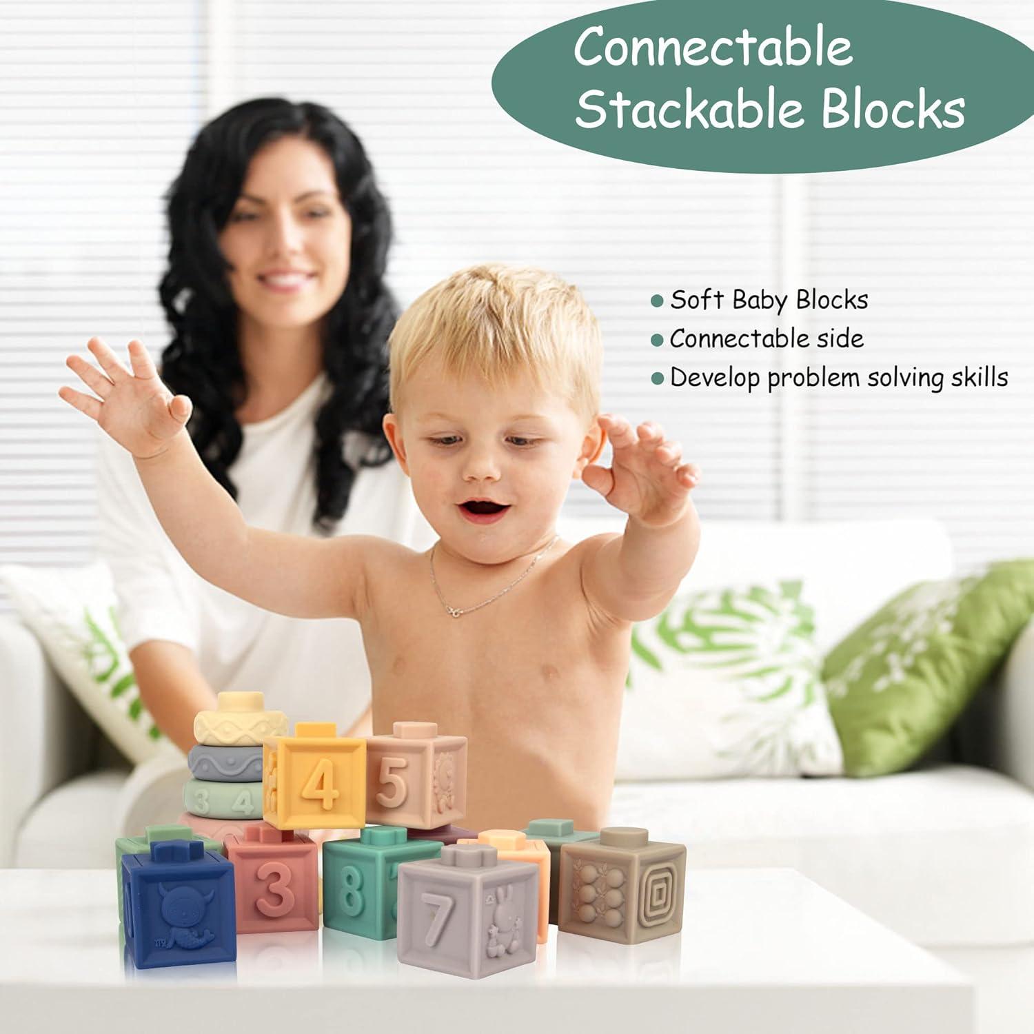 Set de Juguetes Montessori 21 Piezas YU QIANG para Bebés 6+ Meses