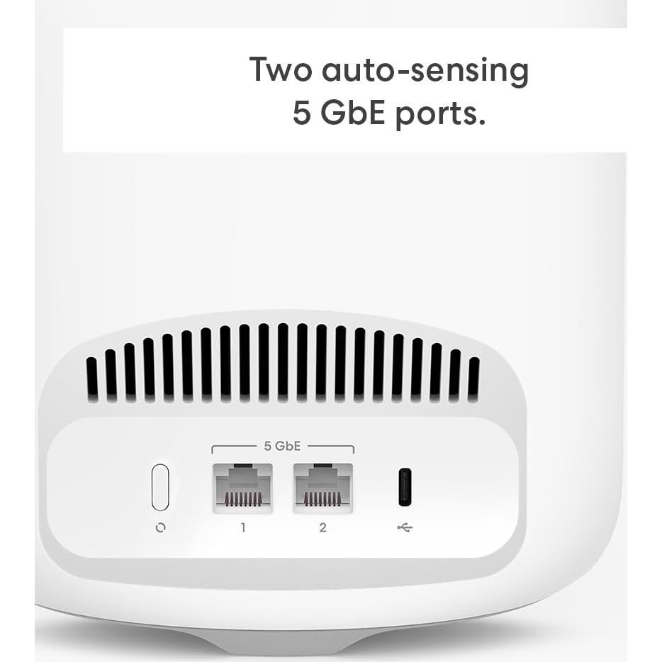Amazon eero Pro 7 wifi router with eero Plus annual (auto-renews) - Supports internet plans up to 5 Gbps, Coverage up to 2,000 sq. ft., 1-pack