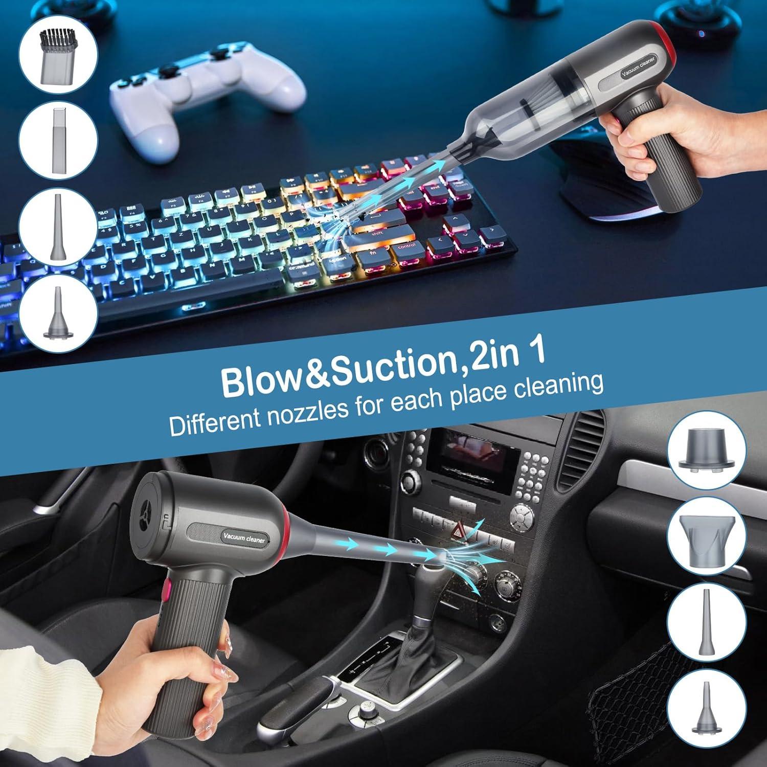 Aspiradora Inalámbrica Jivoxia VC-02 15000PA Portátil con 6 Boquillas