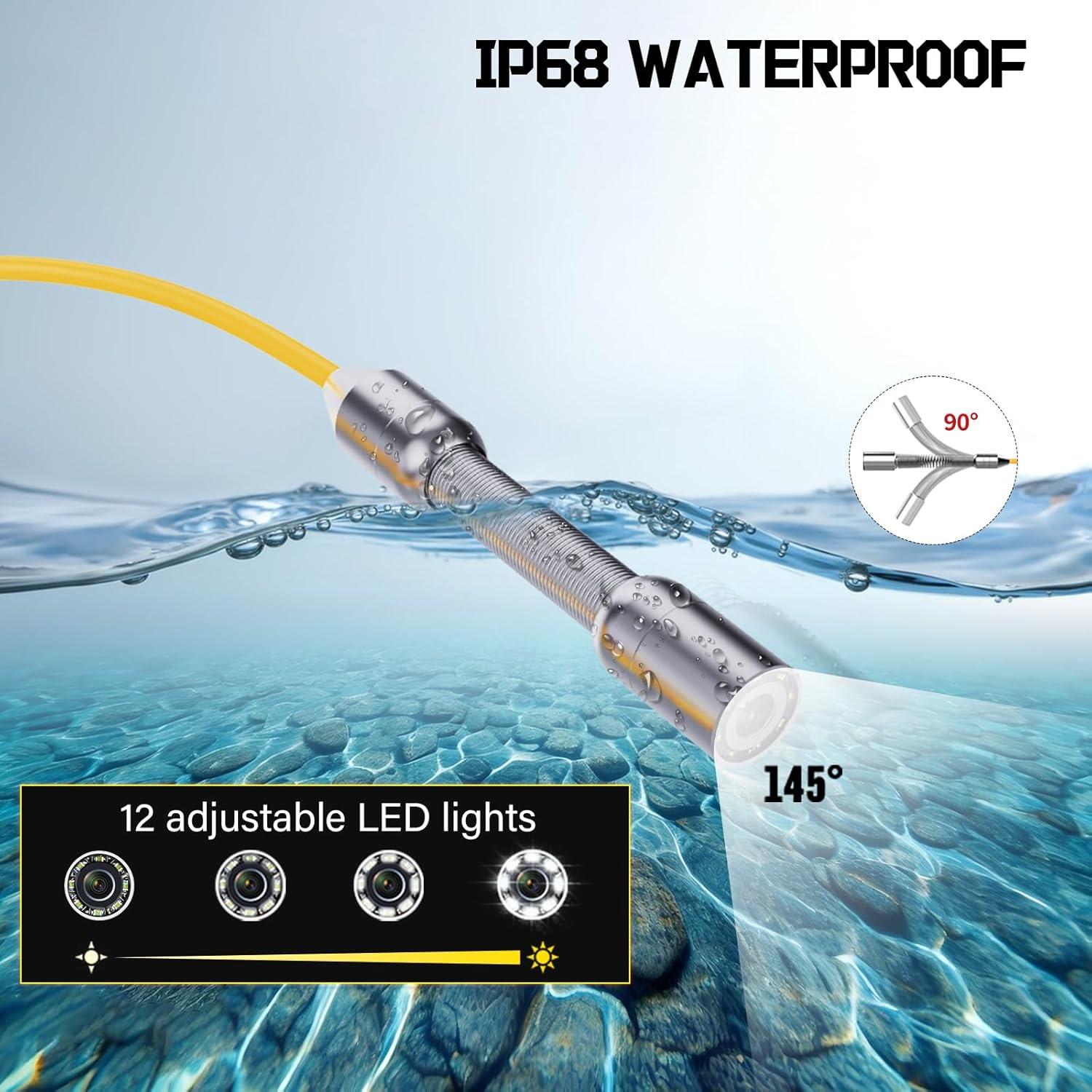 Cámara de Inspección de Alcantarillado ESANHAO 4.3" 30M IP68