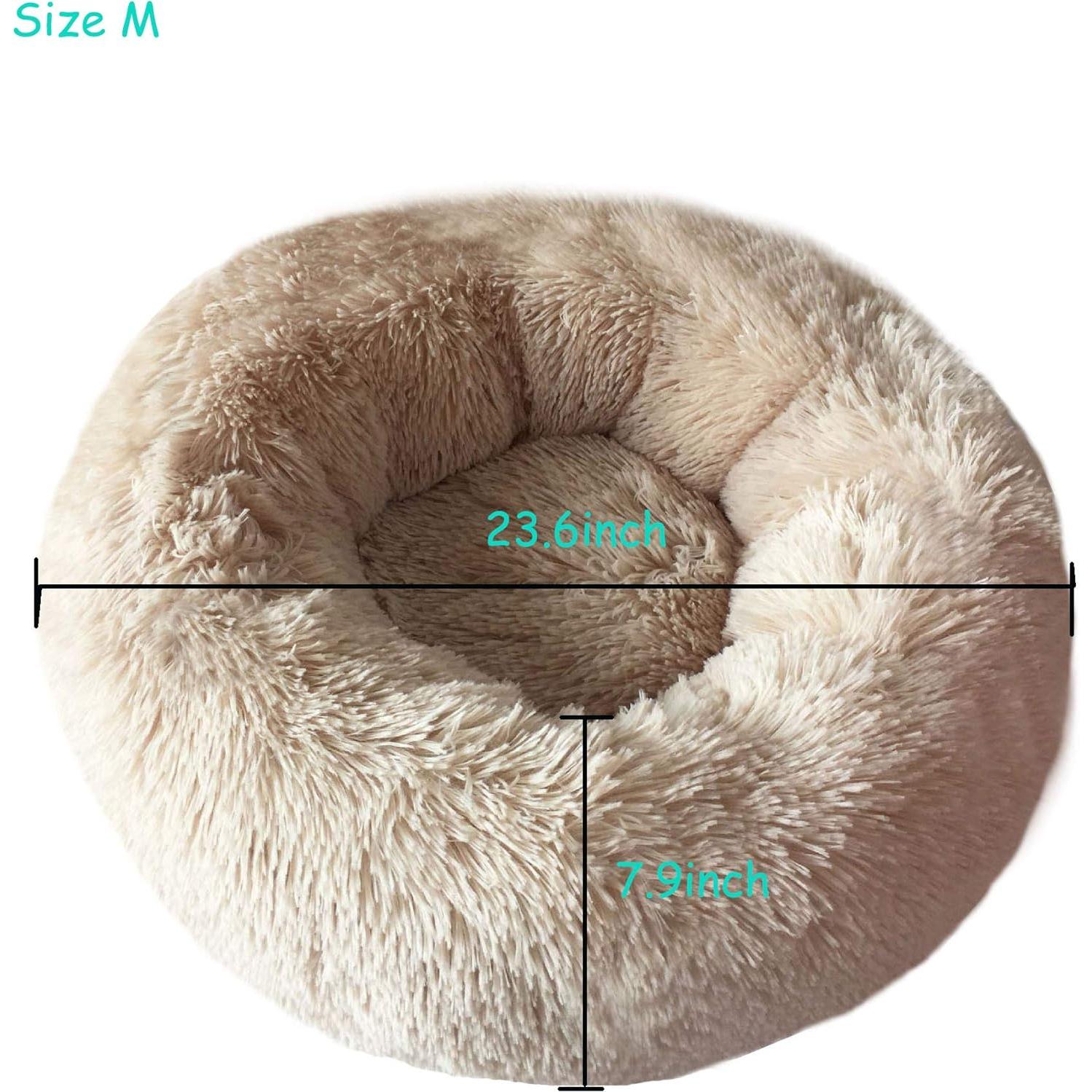 Cama Redonda Suave BODISEINT para Gatos y Perros Mini