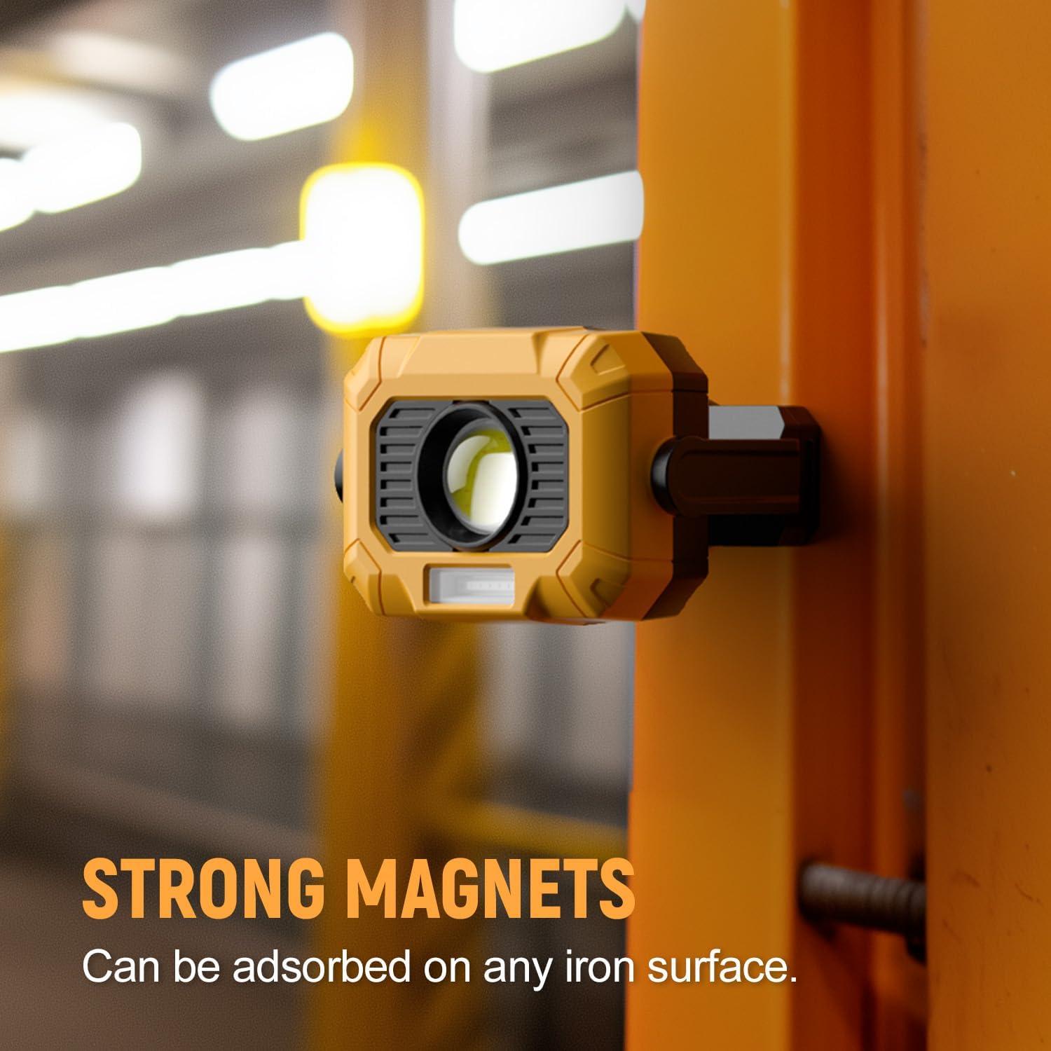 Luz de Trabajo Magnética Recargable Adelante 1500LM 12 Modos