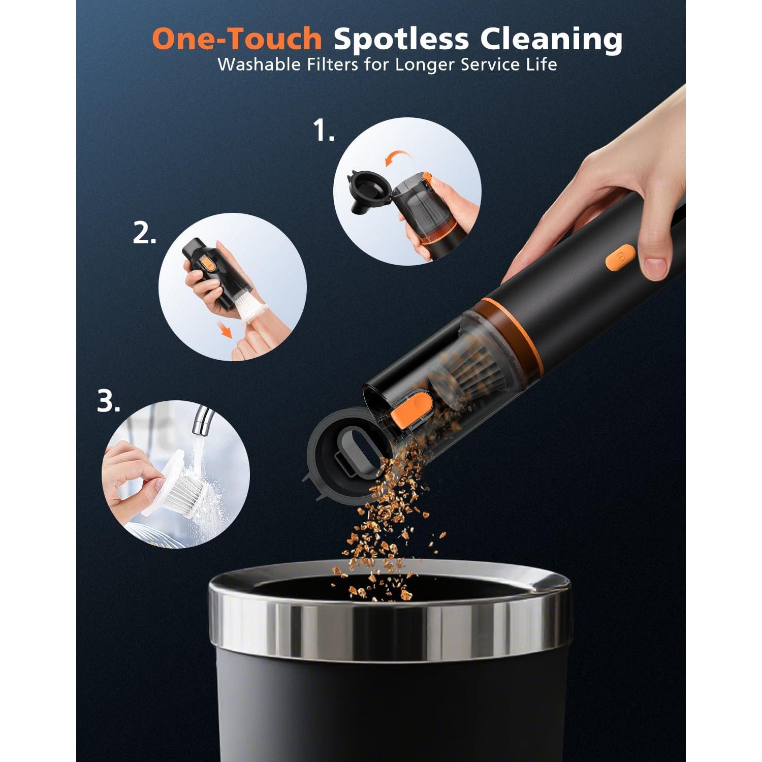 Aspiradora de Coche Portátil NOVARHOME VAC103 16000Pa Inalámbrica