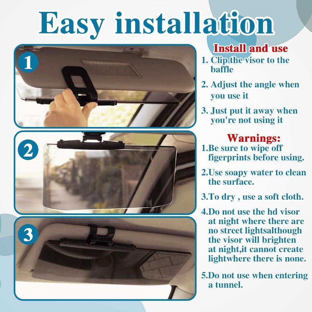 Extensor de Visera Solar Kutyun UV400 Anti-Deslumbrante 1PCS