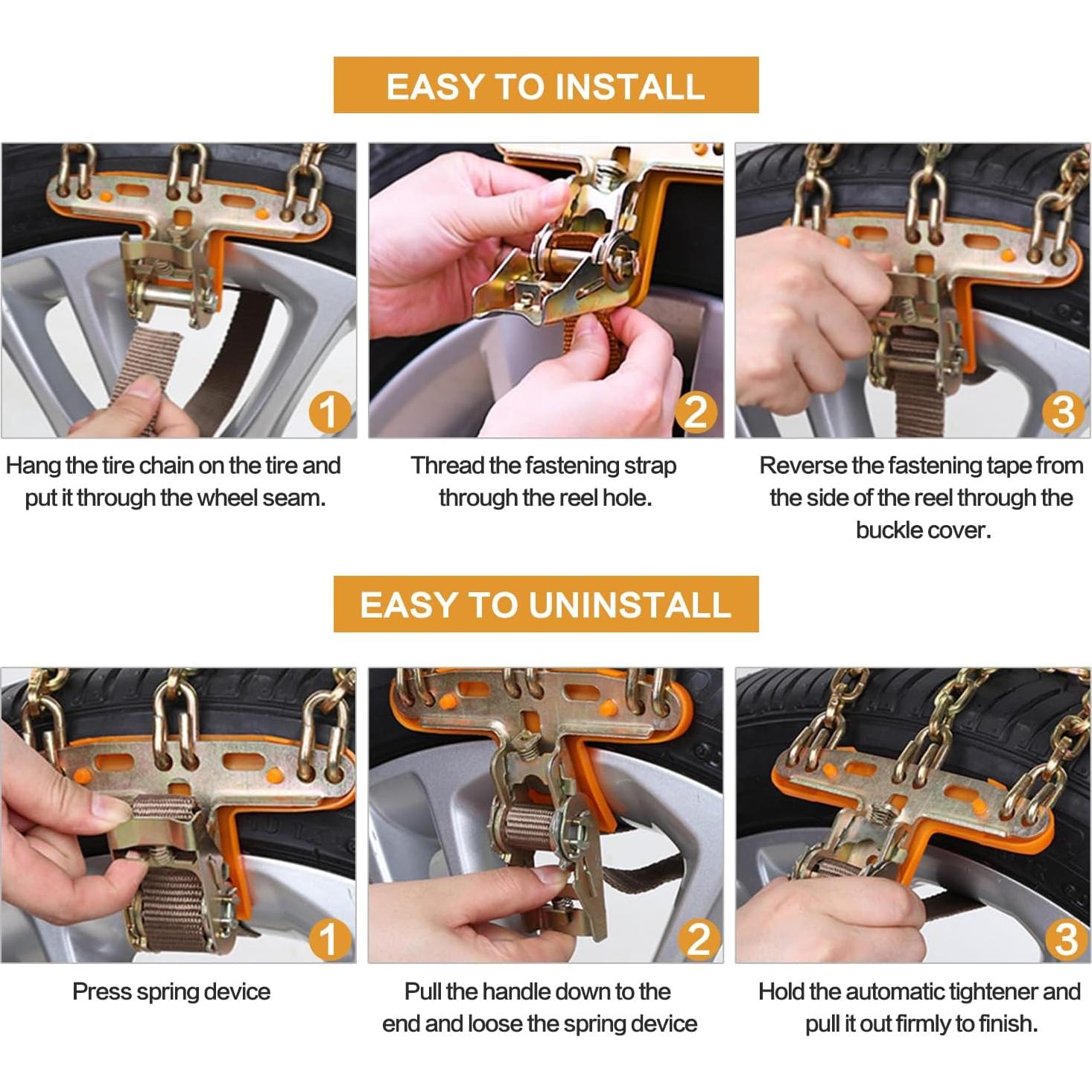 Cadenas de Nieve SENWELL-KA para Neumáticos 235-285mm