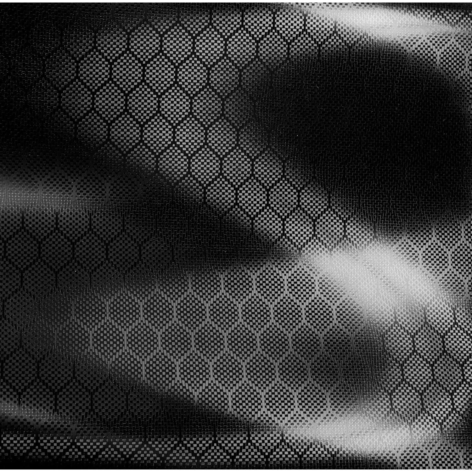 Vinilo Envoltura Automotriz V2 Hex Carbon Negro 0.30m x 1.52m