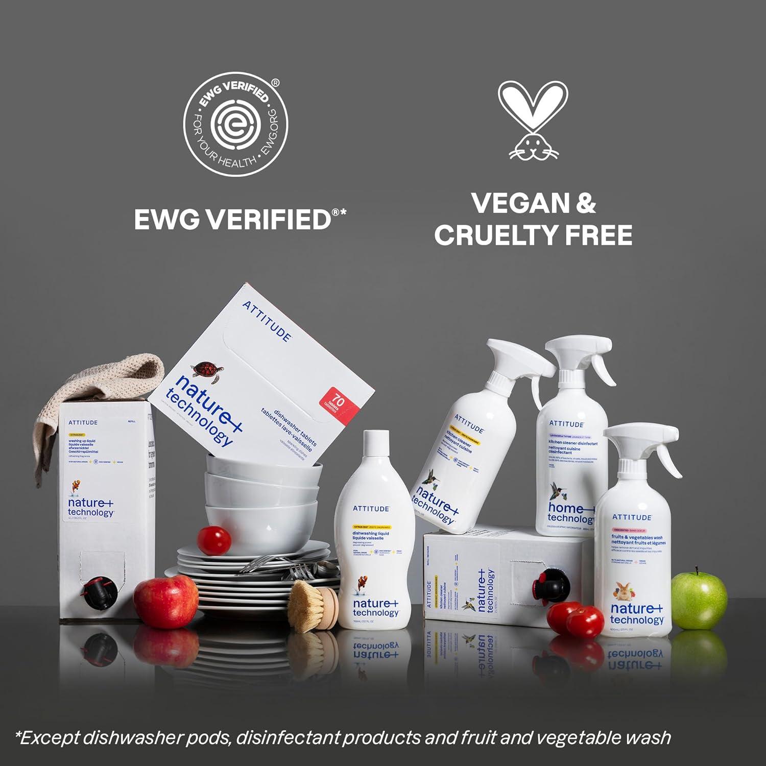 Tabletas Detergente Lavavajillas ATTITUDE 26 Unidades Veganas