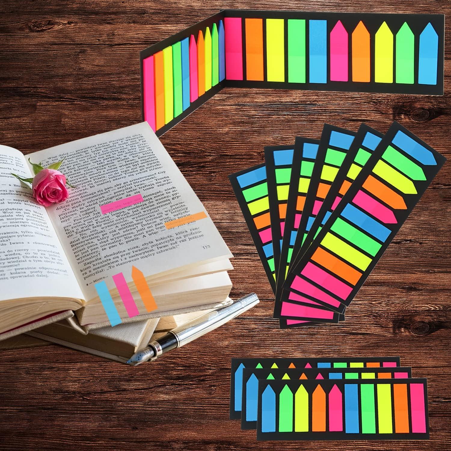 Pestañas Adhesivas JANYUN 1600 Piezas 4.57x1.22cm Color Variado