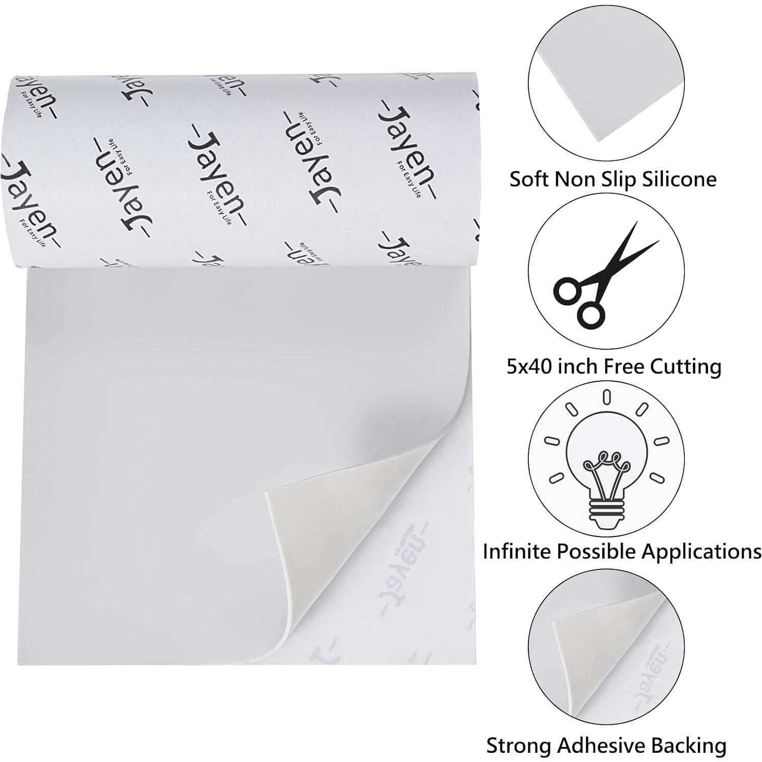 Almohadillas Antideslizantes Cortables Jayen 12.7x101.6 cm