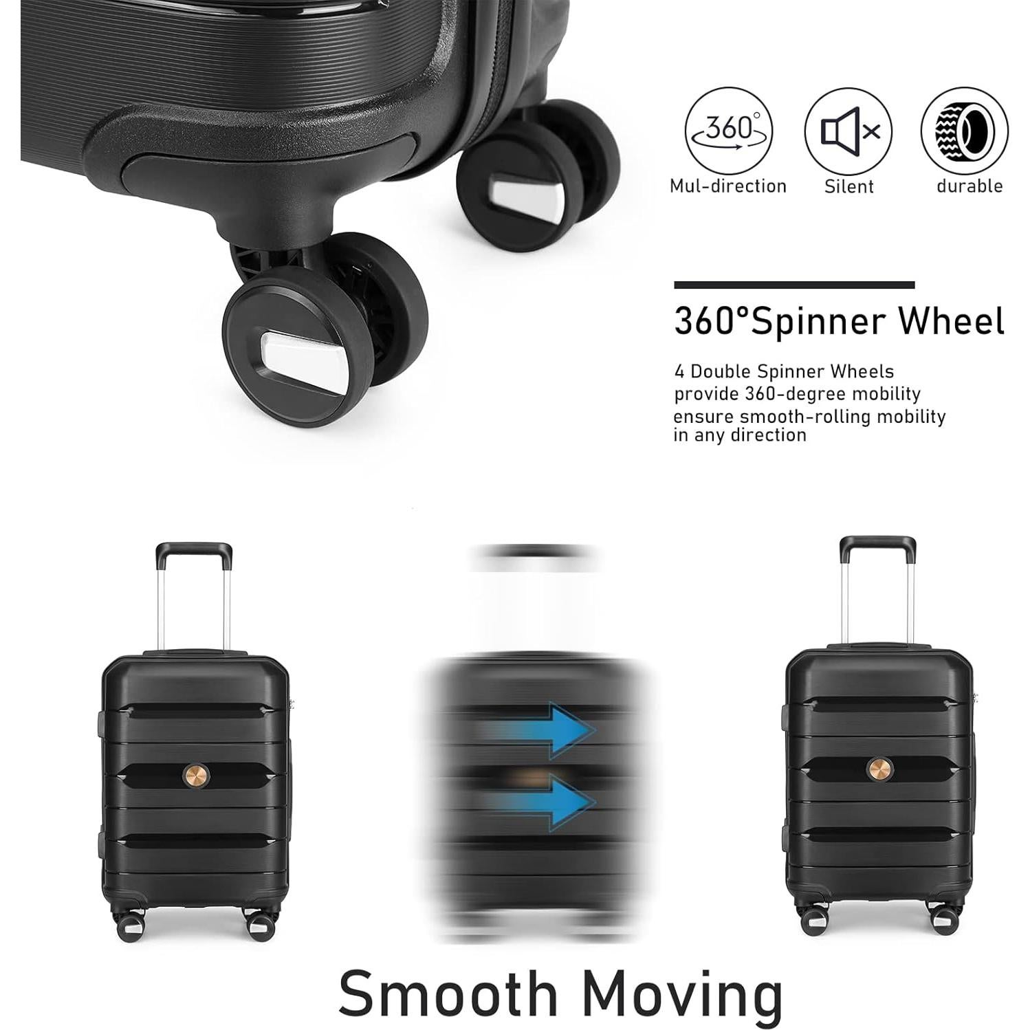 Conjunto de Equipaje Somago 3 Piezas Maletas 35.6/50.8/61 cm