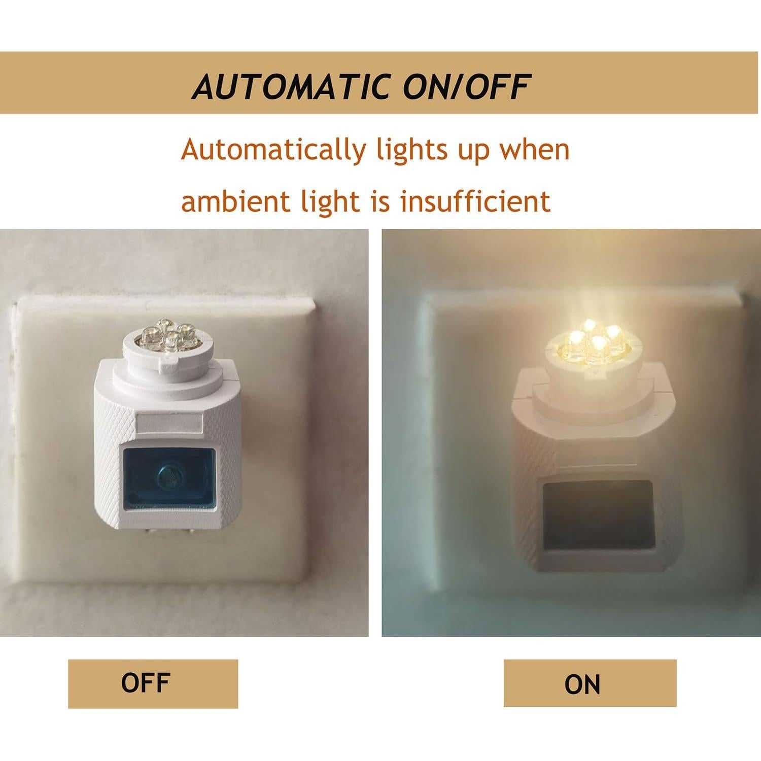 Luz Nocturna Enchufable TWDRTDD con Sensor Dusk a Dawn LED
