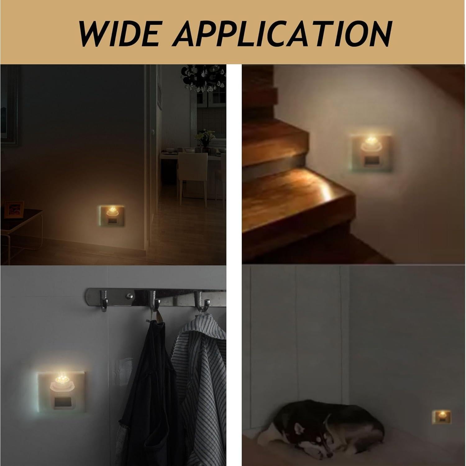 Luz Nocturna Enchufable TWDRTDD con Sensor Dusk a Dawn LED