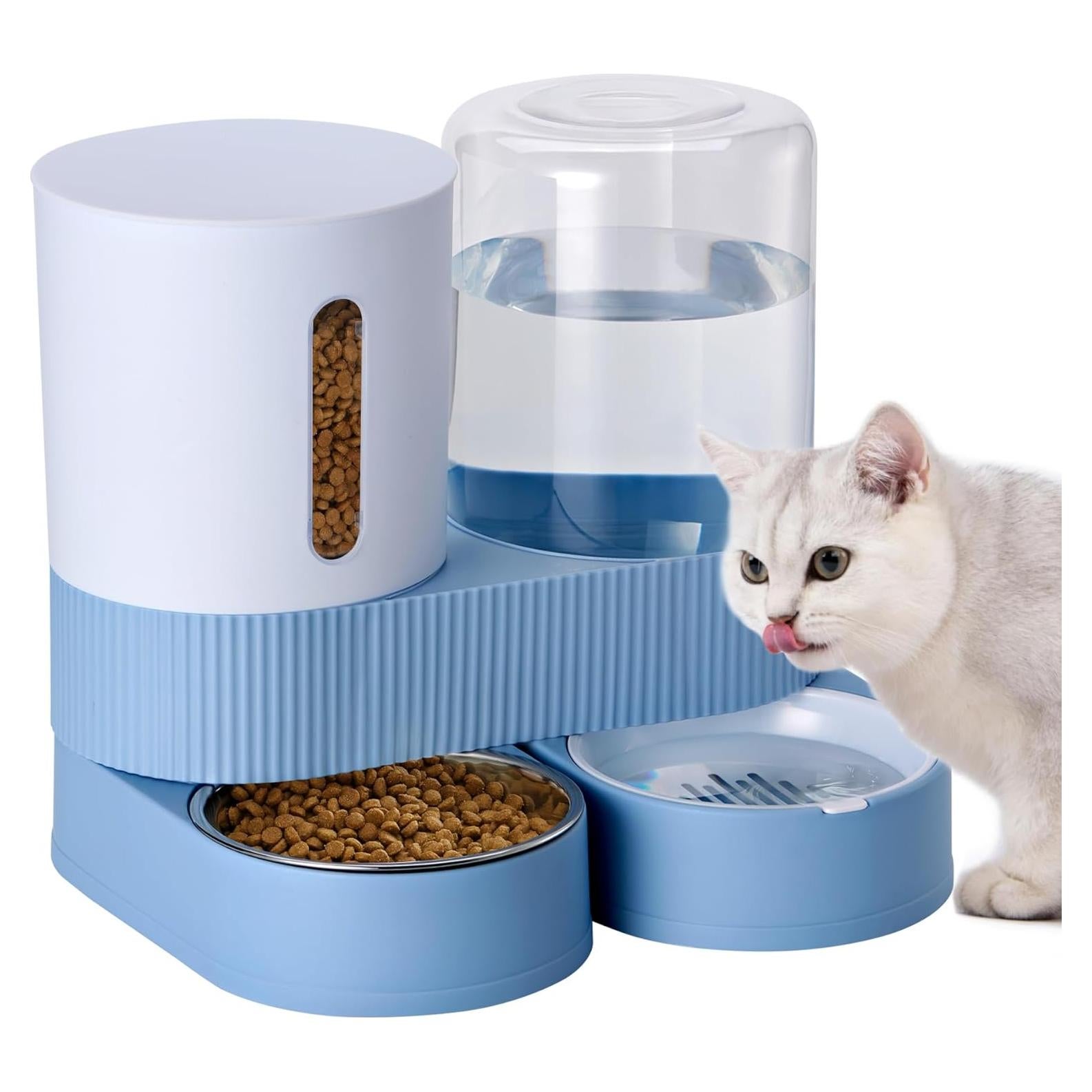 Dispensador Automático de Agua y Comida Kacoomi 2.49L Azul