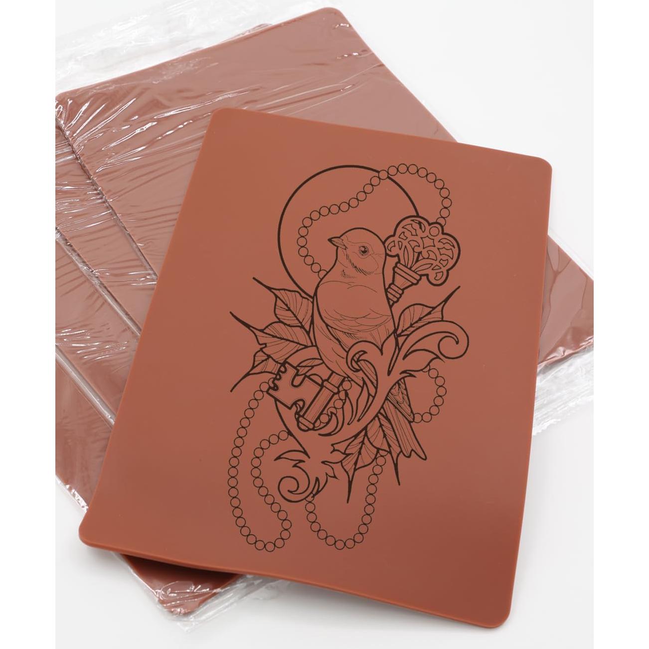 Piel de Práctica para Tatuajes 5 Piezas 20x30 cm Silicona