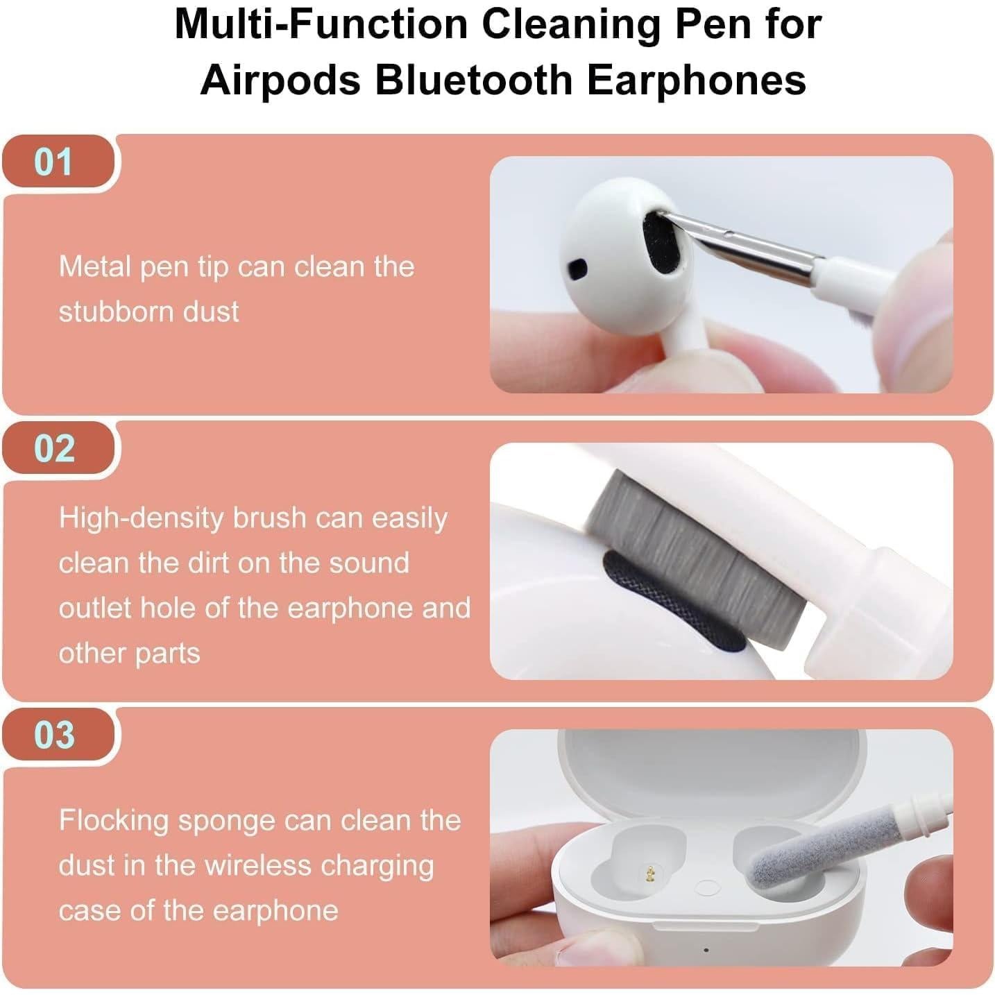 Kit de Limpieza 5 en 1 PEAKTREND para Teclados y Auriculares