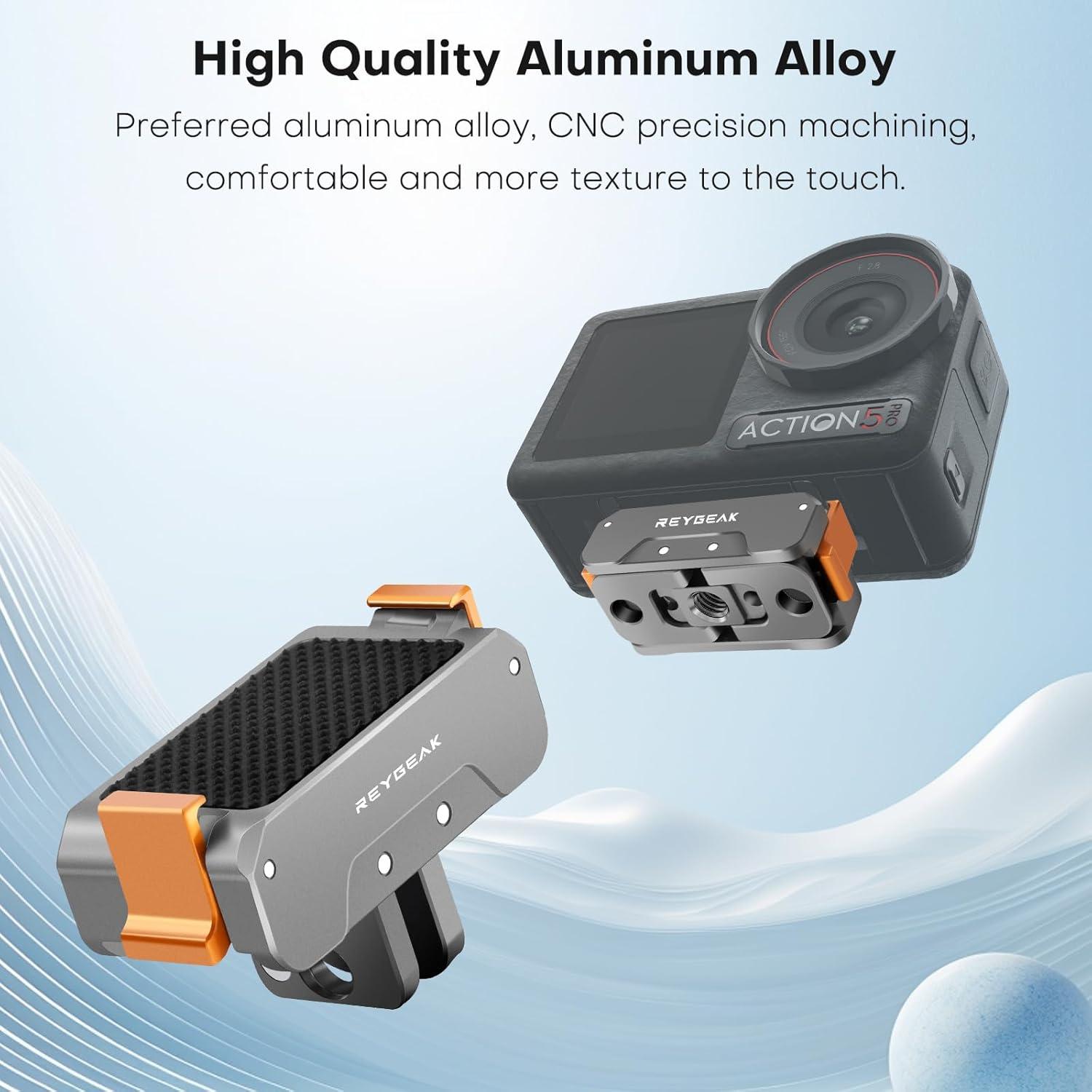 Soporte de Liberación Rápida Aluminio REYGEAK para DJI OSMO Action 5/4/3