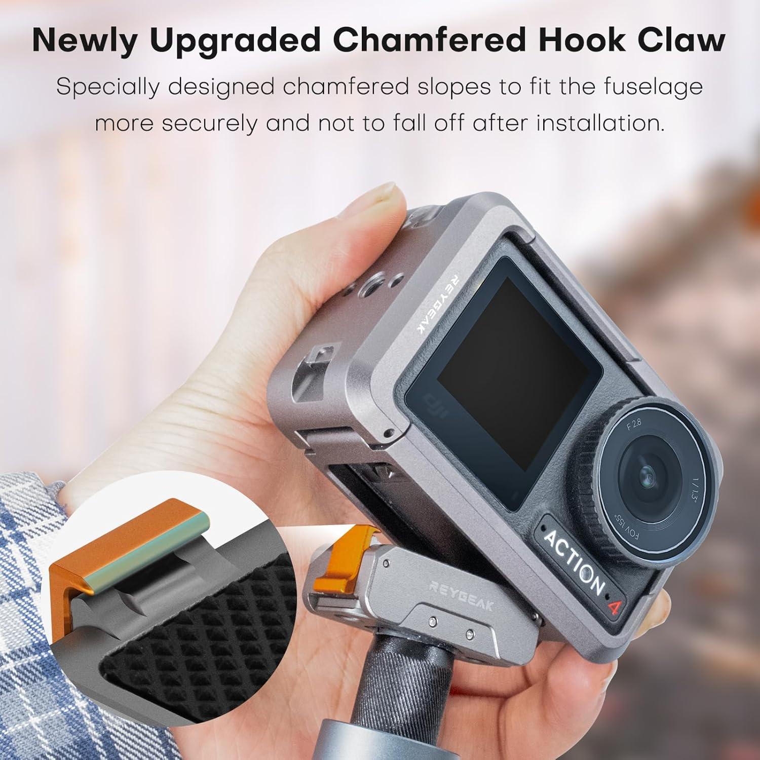 Soporte de Liberación Rápida Aluminio REYGEAK para DJI OSMO Action 5/4/3