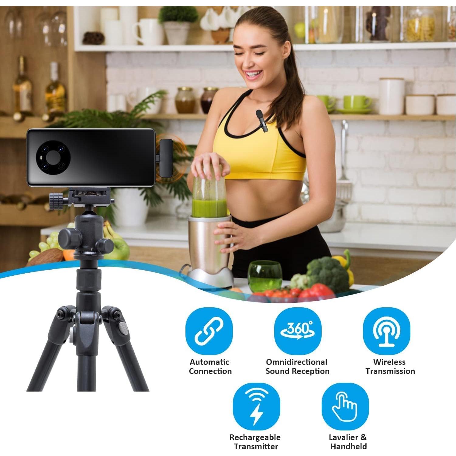 Micrófono Lavalier Inalámbrico MAYBESTA WM150 para iPhone 15