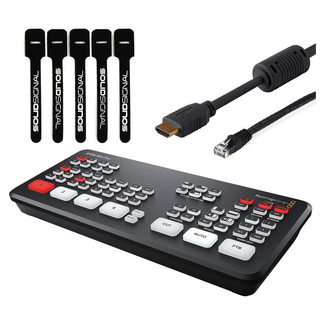 Conmutador de transmisión en vivo HDMI Blackmagic ATEM Mini Pro