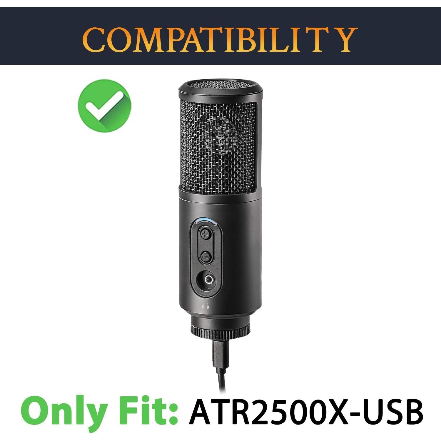 Filtros Pop SOULWIT para Micrófonos ATR2500X-USB - Negro