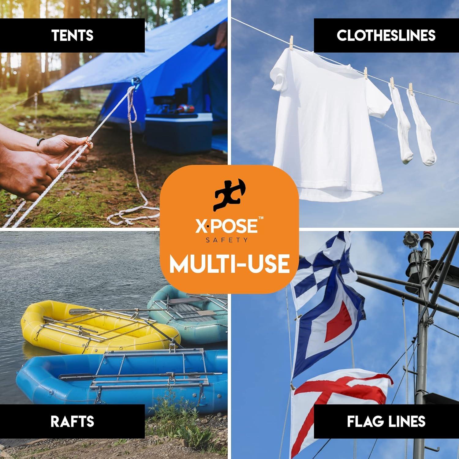 Cuerda de Nylon 30.48 m Xpose Safety Blanca Reflectante