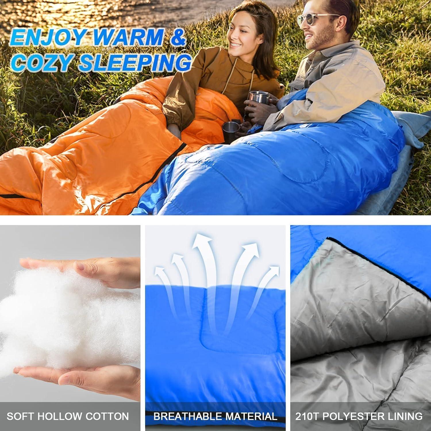 Saco de dormir PEAKTREND 3 estaciones impermeable 210x150cm