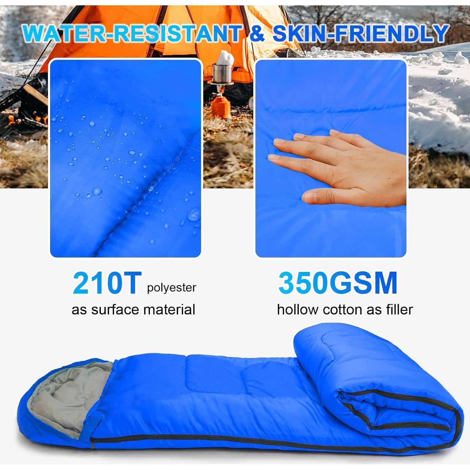 Saco de dormir PEAKTREND 3 estaciones impermeable 210x150cm