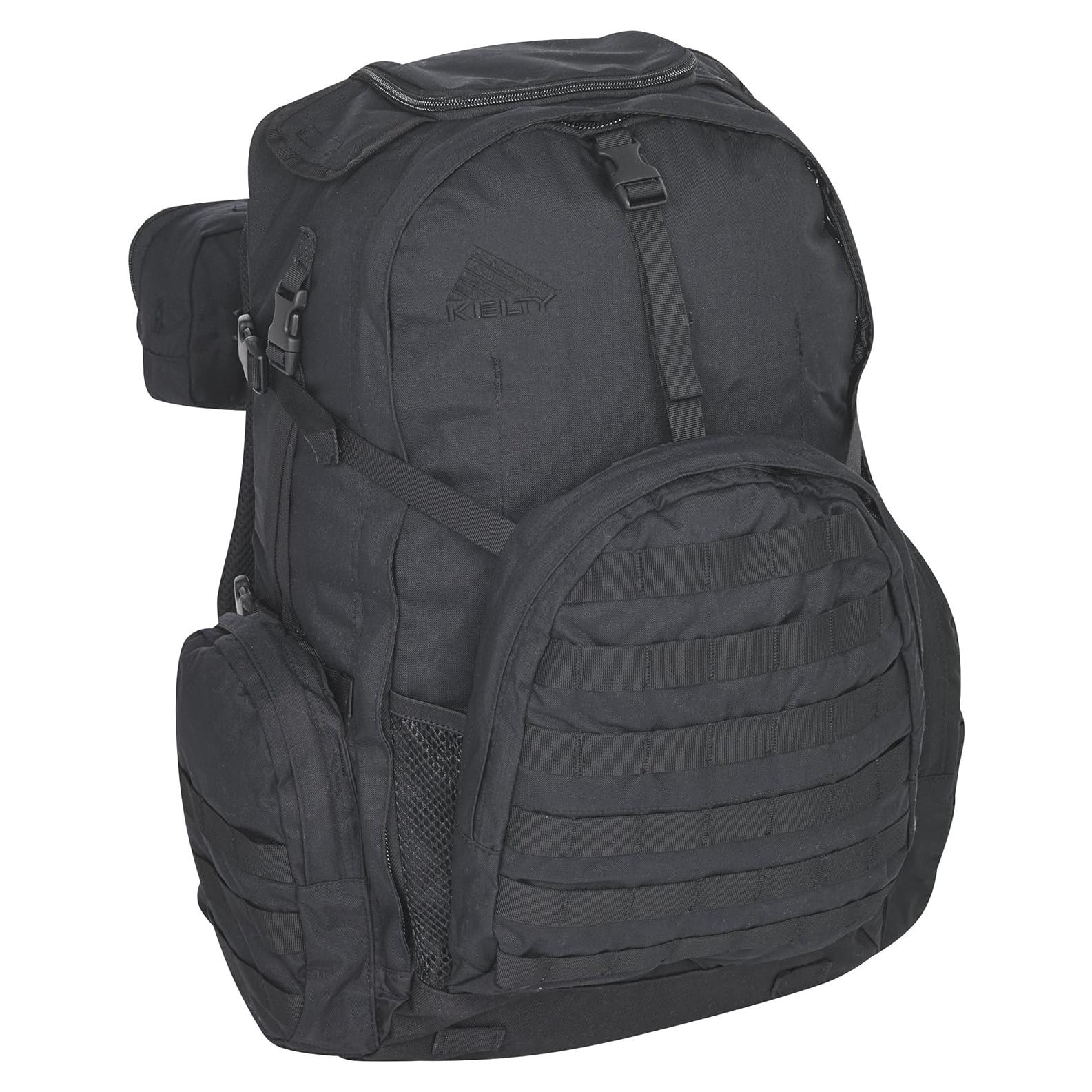Mochila Táctica Kelty Raven 2500 - Nylon 30L, Color Negro