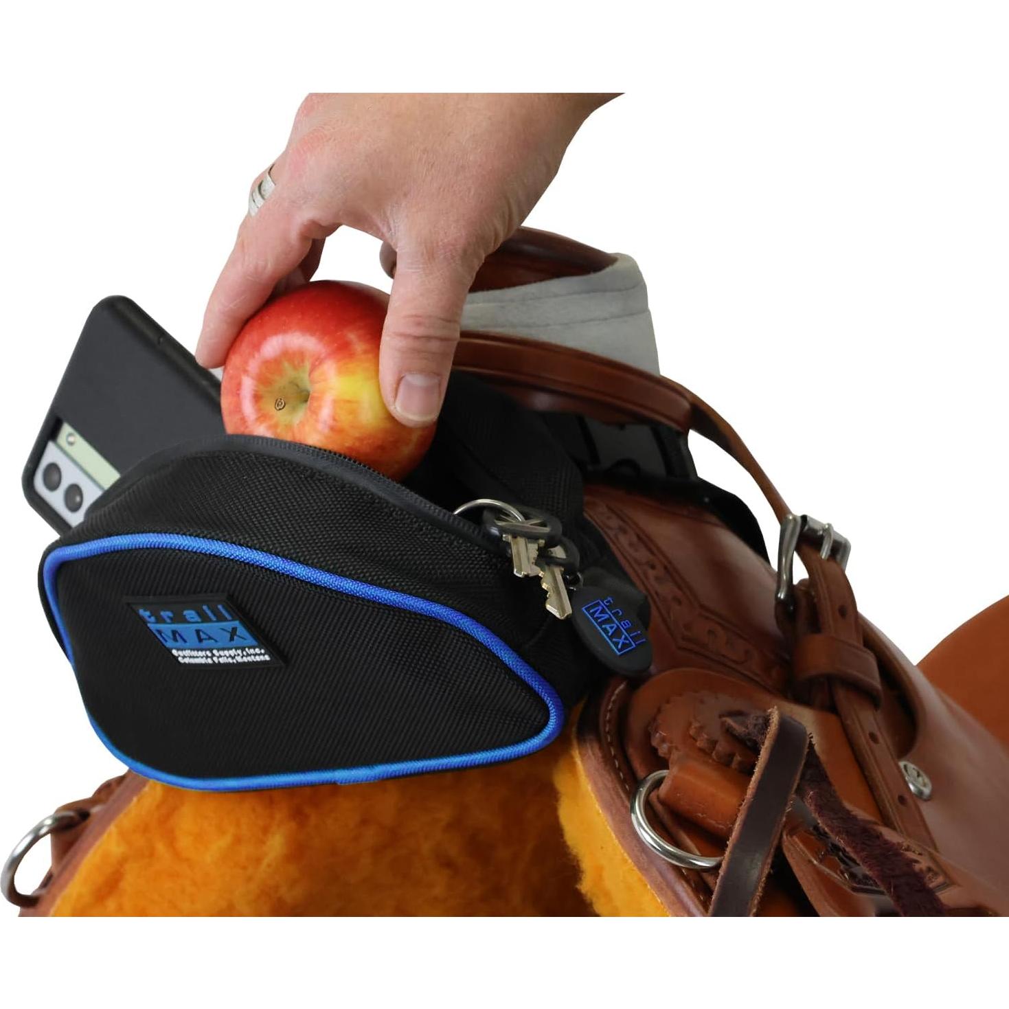 Bolsa de Silla TrailMax 500 para Montar a Caballo - Negro