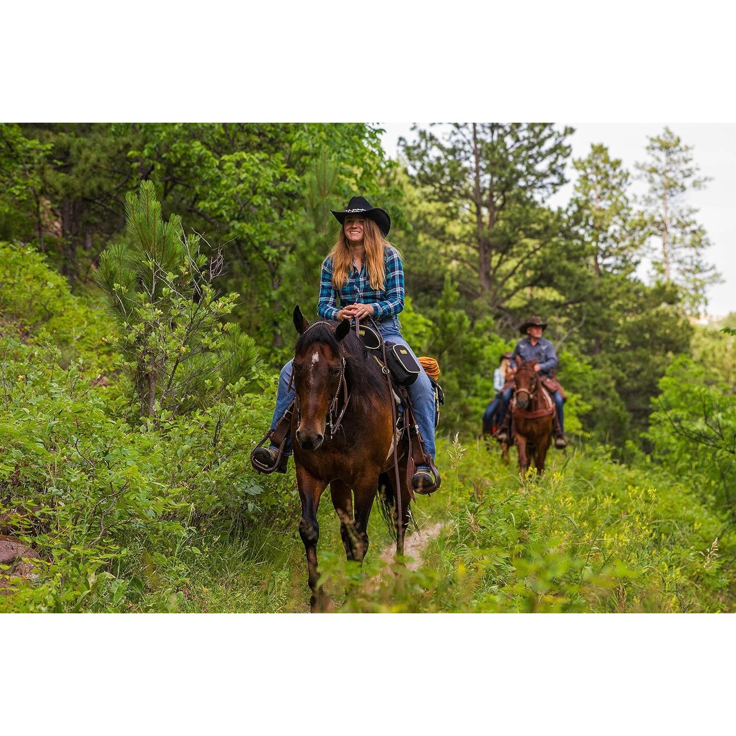 Bolsa de Silla TrailMax 500 para Montar a Caballo - Negro