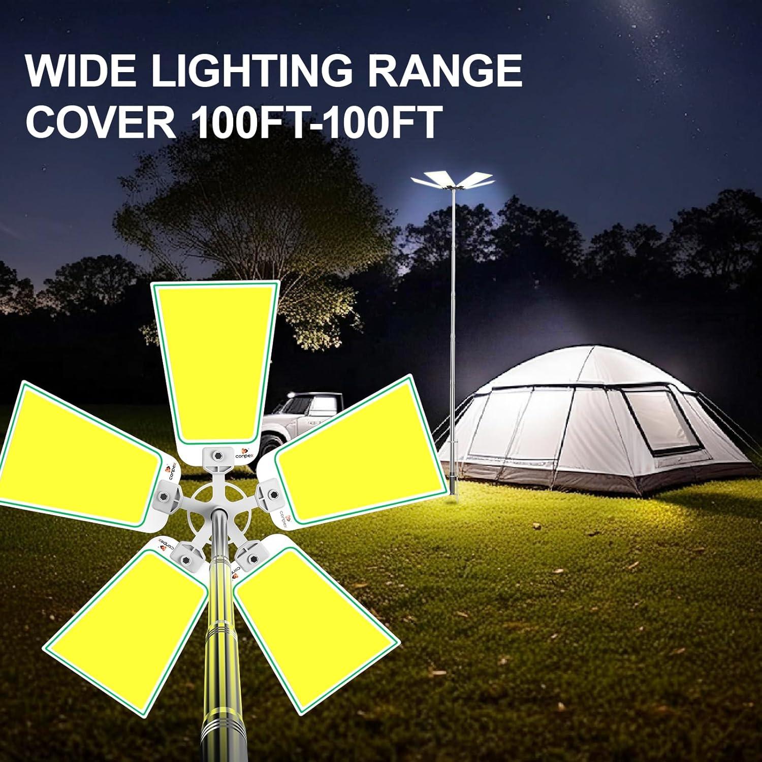 Luz de Camping Telescópica CONPEX 30000 Lúmenes LED IP67