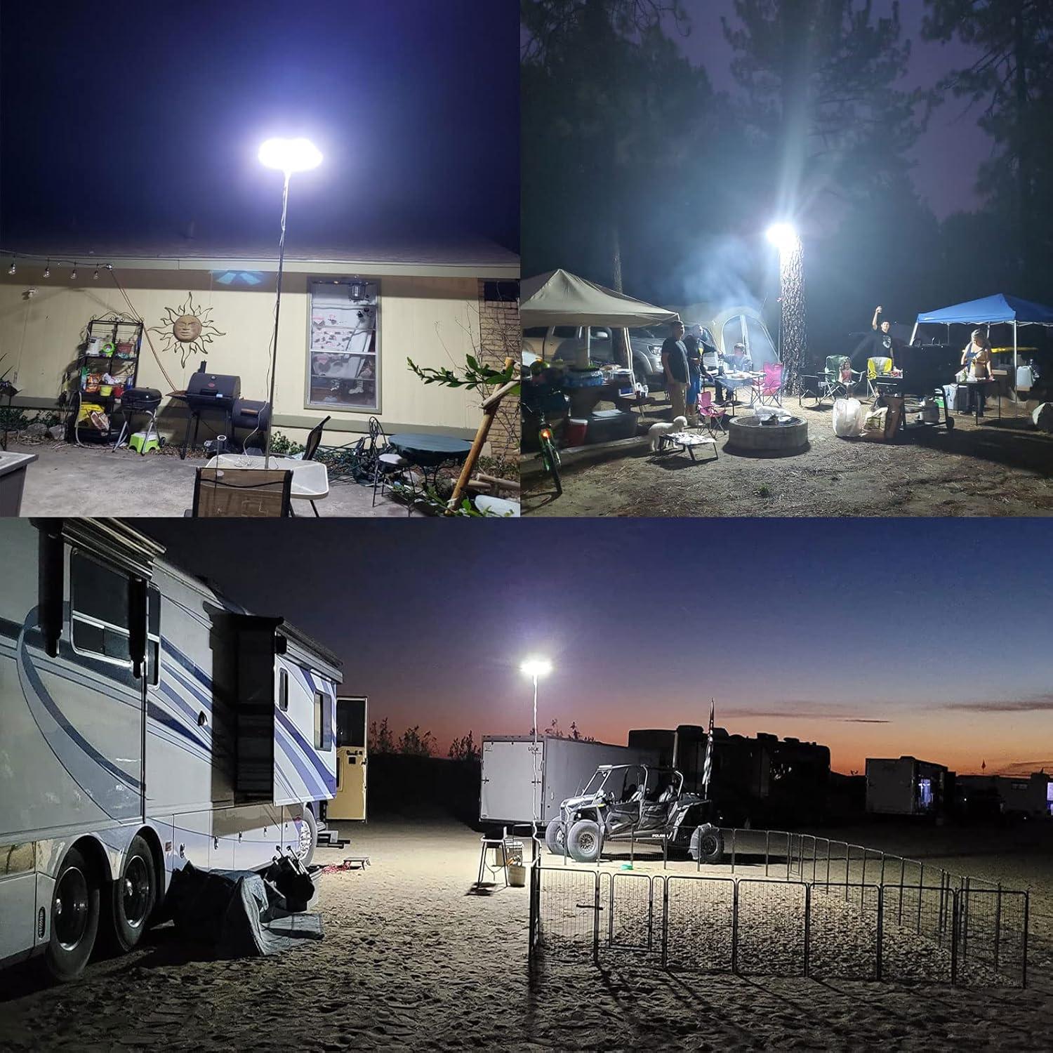 Luz de Camping Telescópica CONPEX 30000 Lúmenes LED IP67