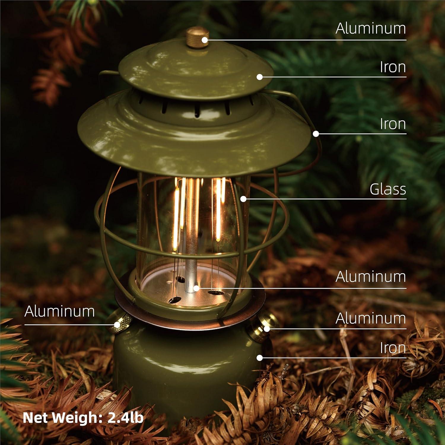 Linterna de Camping LED Vintage BANTUAN 6800mAh Regulable