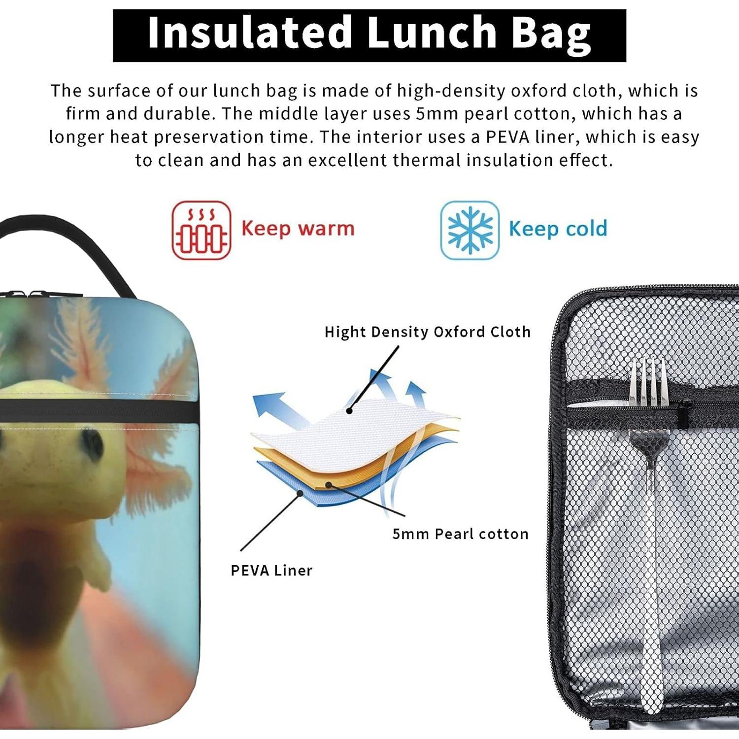 Bolsa de Almuerzo Aislante Yilad Axolotl 26x21x11 cm