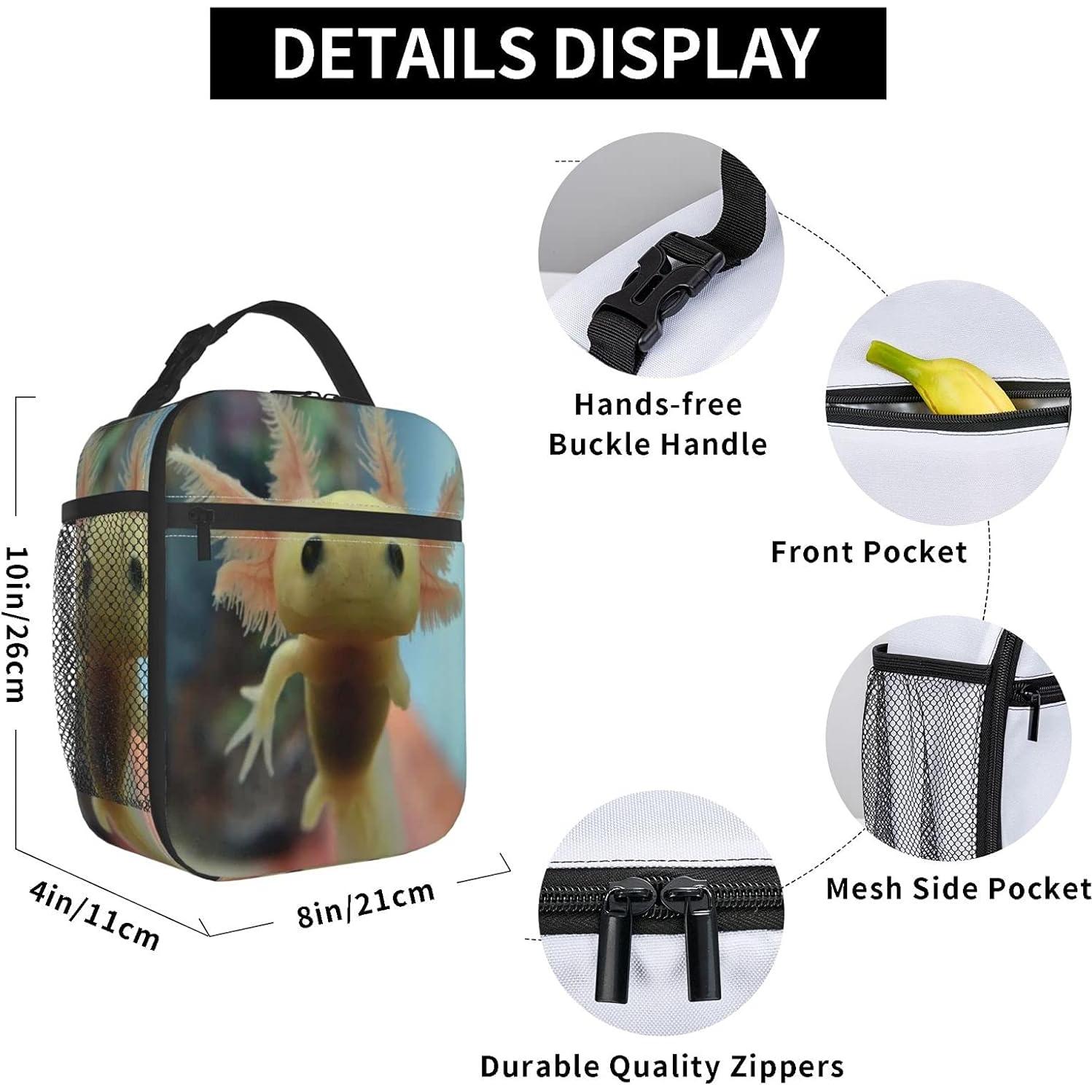 Bolsa de Almuerzo Aislante Yilad Axolotl 26x21x11 cm