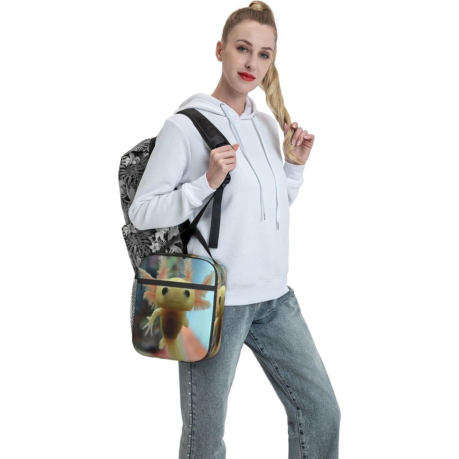 Bolsa de Almuerzo Aislante Yilad Axolotl 26x21x11 cm