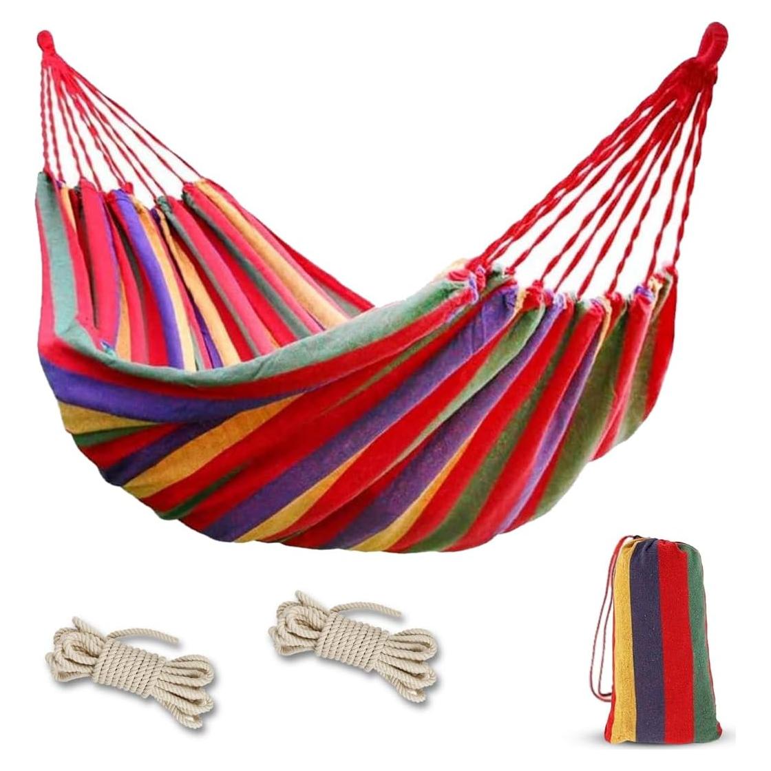 Hamaca de Camping Aran Co Ultra-Ligera 508x203cm Rojo