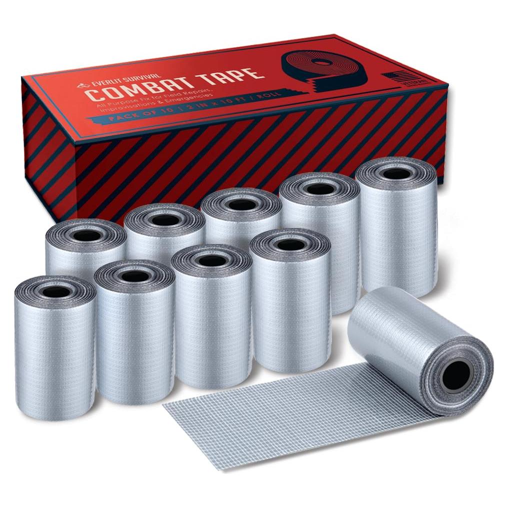 Cinta de Combate de Supervivencia EVERLIT 5 cm x 3 m - 10 Paquete